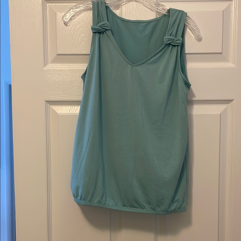 Elegant Teal Sleeveless Top